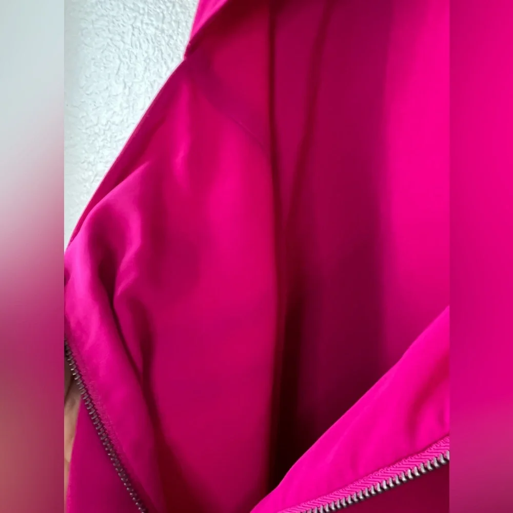 Alice + Olivia Trina Tunic Bow Back Silk Hot Pink Dress Size S. - Picture 4 of 8